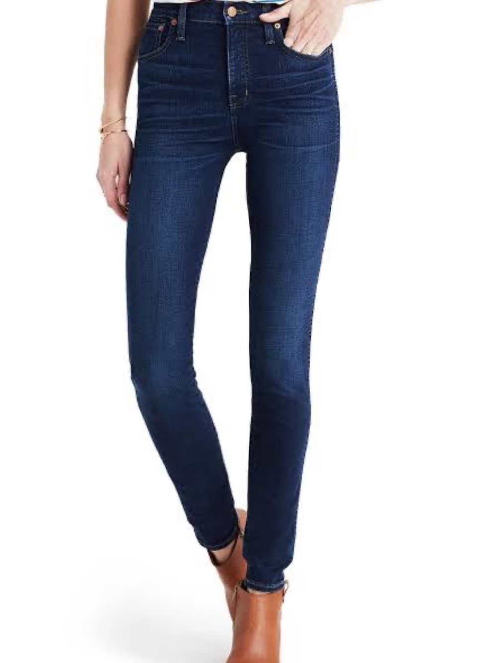 10-Inch High Rise Skinny Jeans